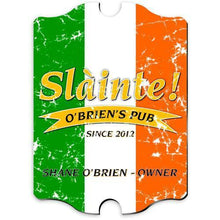Load image into Gallery viewer, Personalized Irish Themed Vintage Sign | JDS