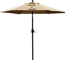 Load image into Gallery viewer, Custom Personalized Sturdy 7.5 ft Shade Vented Patio Umbrella Aluminum Poles with Polyester Canopy Portable for Beach Outdoor UV Protection