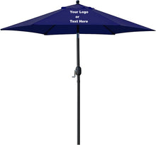 Load image into Gallery viewer, Custom Personalized Sturdy 7.5 ft Shade Vented Patio Umbrella Aluminum Poles with Polyester Canopy Portable for Beach Outdoor UV Protection