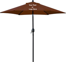 Load image into Gallery viewer, Custom Personalized Sturdy 7.5 ft Shade Vented Patio Umbrella Aluminum Poles with Polyester Canopy Portable for Beach Outdoor UV Protection