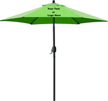 Load image into Gallery viewer, Custom Personalized Sturdy 7.5 ft Shade Vented Patio Umbrella Aluminum Poles with Polyester Canopy Portable for Beach Outdoor UV Protection