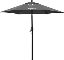 Load image into Gallery viewer, Custom Personalized Sturdy 7.5 ft Shade Vented Patio Umbrella Aluminum Poles with Polyester Canopy Portable for Beach Outdoor UV Protection