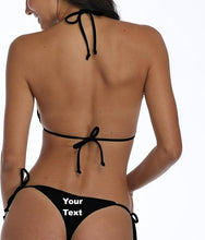 Load image into Gallery viewer, Custom Personalized Designed Women's Sexy Mini Brazilian Bikini String Thong Swimsuit