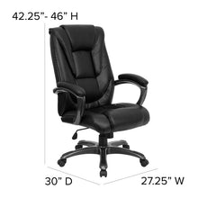 Load image into Gallery viewer, Custom Designed Oma High Back Executive Swivel Ergonomic Office Chair with Smoke Metal Base and Arms Personalized Name &amp; Graphic