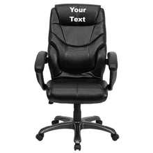 Load image into Gallery viewer, Custom Designed Greer High Back Executive Swivel Ergonomic Office Chair Personalized Name &amp; Graphic