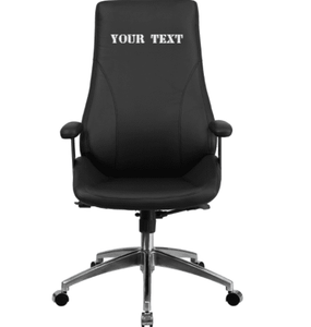 Custom Designed High Back Executive Chair With Your Personalized Name & Graphic