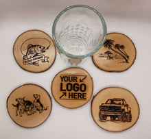 Load image into Gallery viewer, Custom Personalize Your Own Laser Engraved Coasters (Set of 4) | DG Custom Graphics