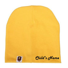 Load image into Gallery viewer, Custom Personalized Monogrammed/Embroider Your Child&#39;s Beanie Hat