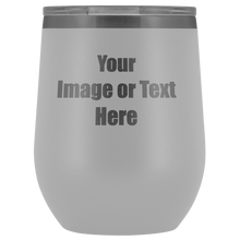 Load image into Gallery viewer, Personalized Wine Tumbler with Your Text or Logo | teelaunch