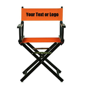 Custom Designed Folding Directors Chair With Your Personal Or Business Logo.