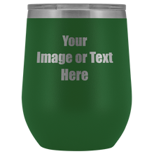 Load image into Gallery viewer, Personalized Wine Tumbler with Your Text or Logo | teelaunch