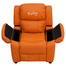 Load image into Gallery viewer, Custom Designed Kids Recliner with Storage Arms and Headrest With Your Personalized Name | DG Custom Graphics