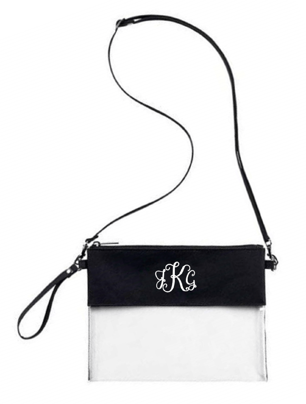 Custom Monogrammed or Personalized Purse/Clear Stadium Bag/Crossbody Bag/Stadium Purse | DG Custom Graphics