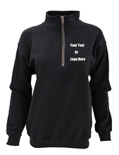 Load image into Gallery viewer, Custom Personalized Design Your Own Vintage 1/4 Zip Pull-Over Sweatshirt