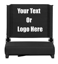 Load image into Gallery viewer, Custom Personalized Durable Stadium Chair with 3&quot; Thick Comfortable Cushion