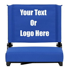 Custom Personalized Durable Stadium Chair with 3" Thick Comfortable Cushion