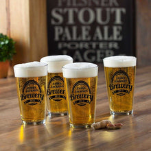 Load image into Gallery viewer, Personalized Pub Glass Set - Set of 4 | JDS