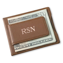 Load image into Gallery viewer, Personalized Brown Wallet - Magnetic Money Clip &amp; Wallet - Brown | JDS