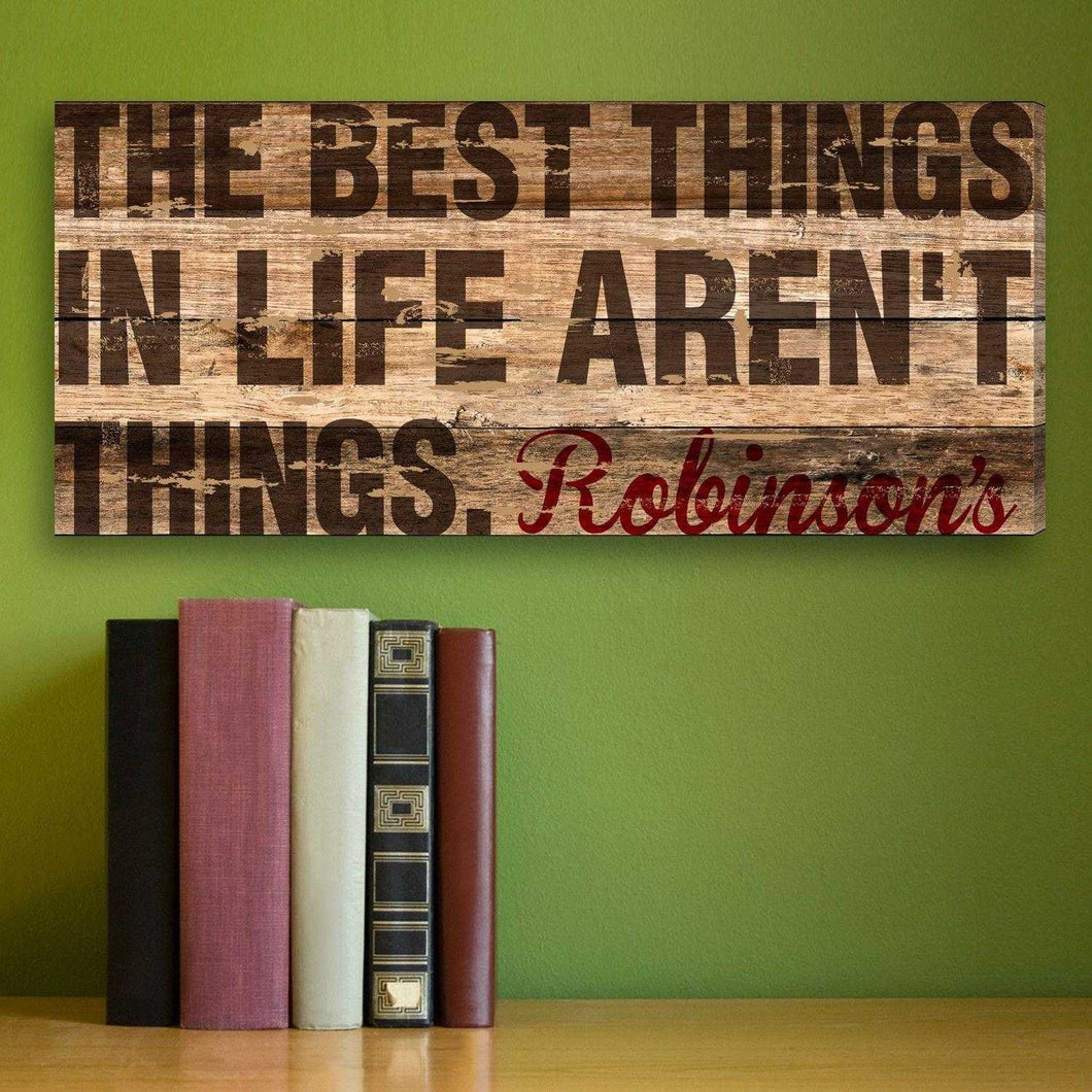 Best Thing In Life Personalized Canvas Print | JDS