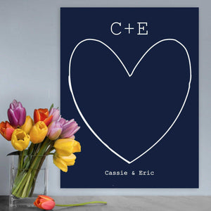 "Our Story" Personalized Couples Canvas Signs | JDS