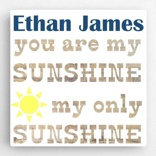 Personalized Boy Canvas Sign-Sunshine | JDS