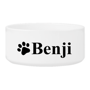 Personalized Large Dog Bowl - Happy Paws | JDS