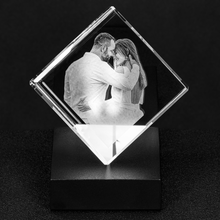 Load image into Gallery viewer, Personalized Crystal-Cut Corner Cube | teelaunch