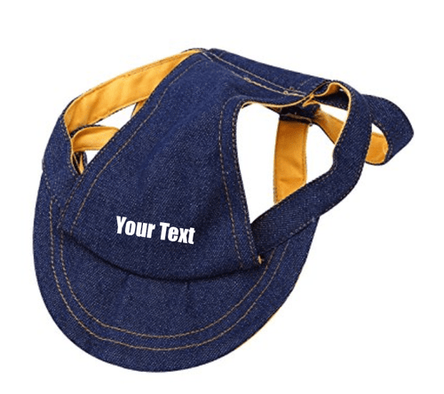 Custom Personalize Design Your Puppy Dog Denim Baseball Cap (Pet Clothing)
