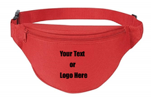 Load image into Gallery viewer, Custom Personalized 2 Zipper Quick Release Buckle Adjustable Waste Sport Fanny Pack | DG Custom Graphics