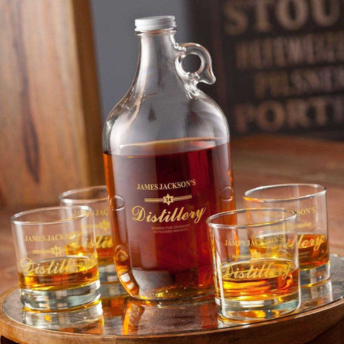 Personalized Whiskey Growler Set | JDS