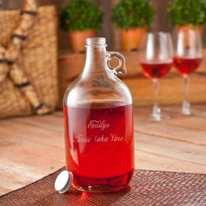 Personalized Wine Jug w/2 Wine Glasses | JDS