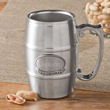 Load image into Gallery viewer, Personalized Tankard with Pewter Medallion