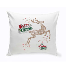 Load image into Gallery viewer, Personalized Vintage Christmas Throw Pillow - All | JDS