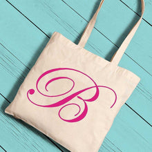 Load image into Gallery viewer, Personalized Canvas Initial Tote | JDS