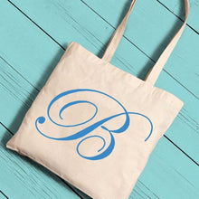 Load image into Gallery viewer, Personalized Canvas Initial Tote | JDS