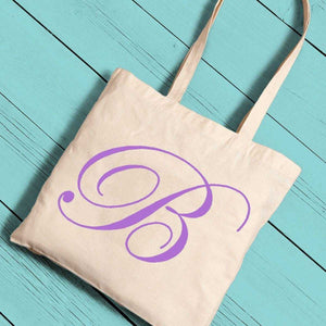 Personalized Canvas Initial Tote | JDS