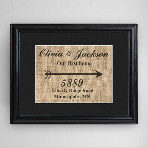 Personalized Our First Home Framed Print | JDS
