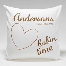 Load image into Gallery viewer, Personalized Cabin Throw Pillow | JDS