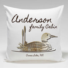 Load image into Gallery viewer, Personalized Cabin Throw Pillow | JDS