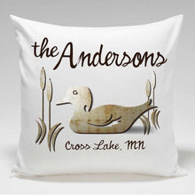 Load image into Gallery viewer, Personalized Cabin Throw Pillow | JDS