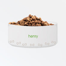 Load image into Gallery viewer, Personalized Classic Large Dog Bowl - Bones | JDS