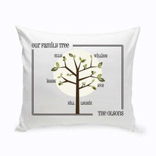 Load image into Gallery viewer, Personalized Family Tree Throw Pillow | JDS