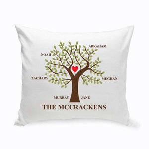 Personalized Family Tree Throw Pillow | JDS