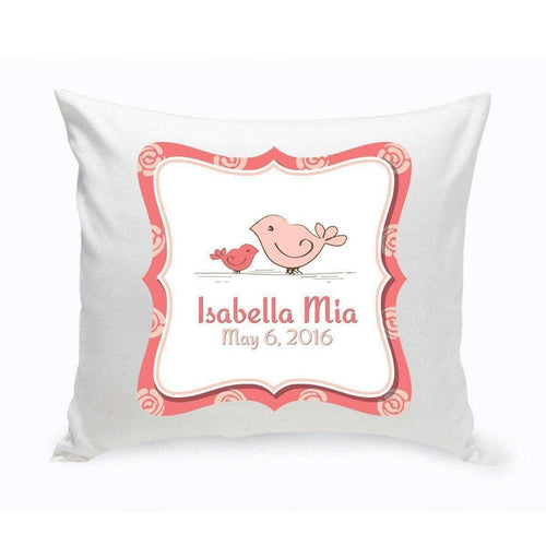 Personalized Baby Nursery Throw Pillow - Birdies | JDS