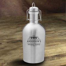 Load image into Gallery viewer, Personalized Stainless Steel Beer Growler | JDS