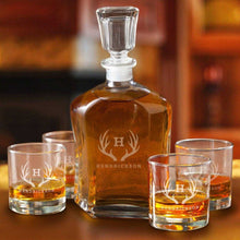 Load image into Gallery viewer, Personalized Decanter set with 4 Low Ball Glasses | JDS