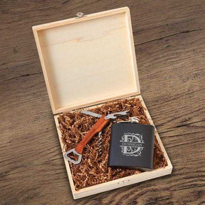 Irvine Groomsmen Flask Gift Box Set | JDS