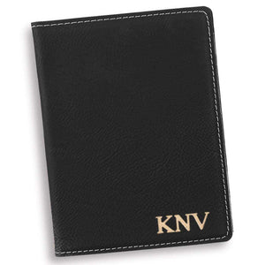 Personalized Black Passport Holder | JDS