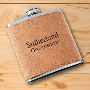 Personalized Flask - Cork | JDS