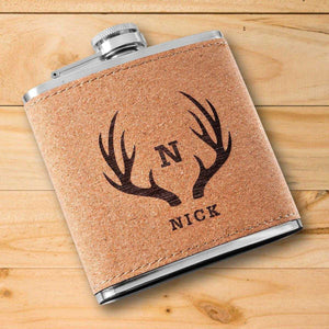 Personalized Flask - Cork | JDS